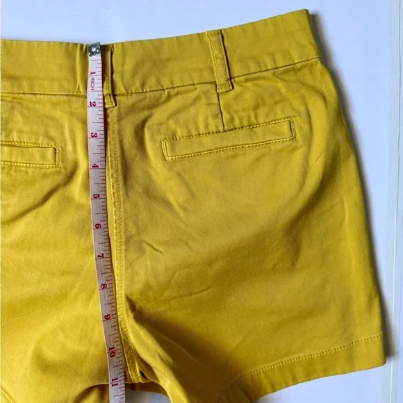 J.Crew Yellow Chino Shorts Size 2 – 3.5” Inseam - Picture 4 of 7
